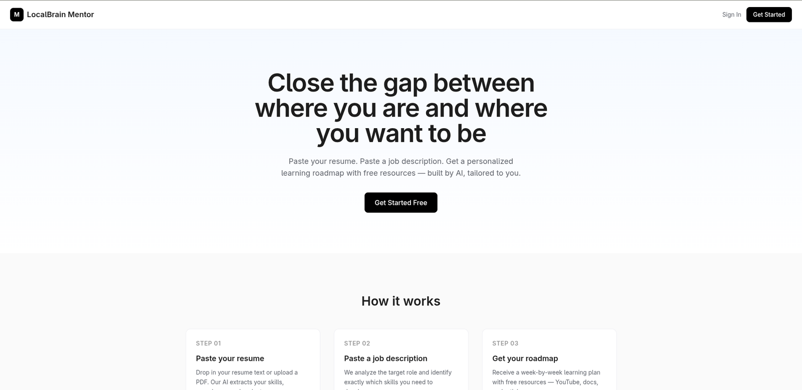 LocalBrain Mentor — AI learning platform